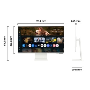 Monitor Smart Samsung M80F, 32 inch, 4K, USB-C, Alb - Img 5
