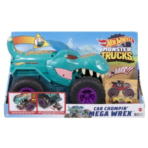 Monster Truck Hot Wheels Mega Wrex, cu lumini si sunete, pentru copii de la 3 ani - Img 6
