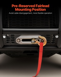 Montura VEVOR pentru Winde Polaris Ranger 2010-2021 Capacitate 907-1633 kg Pulbere Negru - Img 6