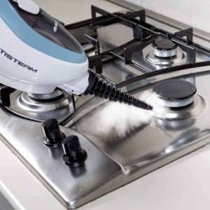 Mop cu abur Ariete 4169 10 in 1 aparat de curatat cu abur timp de lucru de 18 minute maner pliabil alb si albastru - Img 6