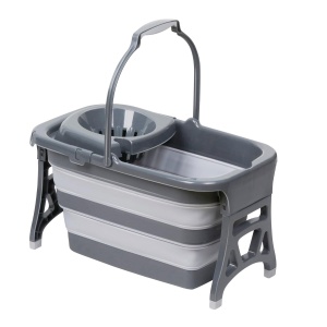 Mop cu galeata pliabila Dirt Devil, 20 litri, grialb