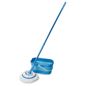 Mop cu microfibra Spontex Twist Mop Ultra Compact Set cu Eimer 10L