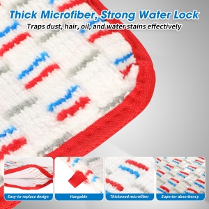 Mop cu Microfibre Vileda 1-2 Spraymax, 4 Piese, Lavabil, Compatibil cu Toate Tipurile de Pardoseli - Img 3