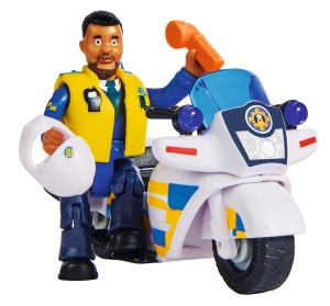 Motocicleta de Politie Simba 109251092 cu Figurina Malcolm si Accesorii, pentru copii de la 3 ani - Img 3