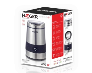 Moulin electric HAEGER CG-200.001A, 200 W, inox - Img 5
