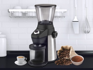 Moulineta de cafea Beper BP.580, capacitate 800 ml, 15 grade de macinare, siguranta - Img 10