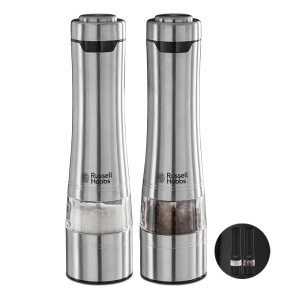 Moulinete electrice Russell Hobbs 23460-56, inox, set 2 buc, cu iluminare LED