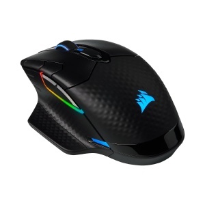 Mouse de gaming Corsair Dark CORE RGB PRO Wireless, 18000 dpi, Negru