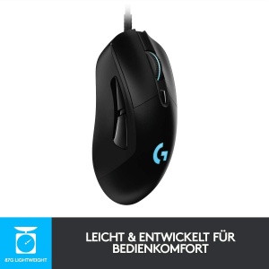 Mouse de gaming Logitech G403 HERO, senzor 25K DPI, LIGHTSYNC RGB, negru - Img 2