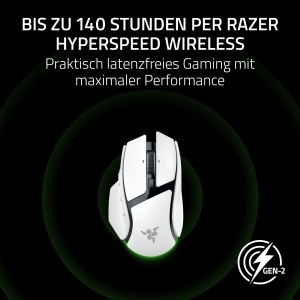 Mouse de gaming Razer Basilisk V4 HyperSpeed, wireless, senzor 33K, alb - Img 4