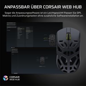Mouse de gaming wireless Corsair Sabre v2 PRO, 33000 DPI, negru - Img 9