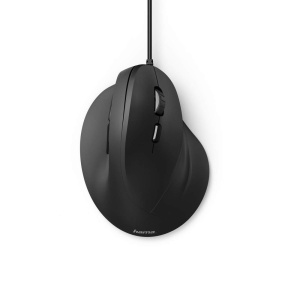 Mouse ergonomic Hama EMC-500, cablat, 3 viteze, 1800 dpi, negru