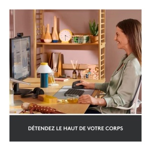 Mouse ergonomic vertical Logitech Lift, wireless, compatibil WindowsmacOS, gri - Img 2