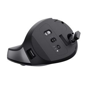 Mouse ergonomic wireless Trust Bayo Bluetooth RF 24GHz negru 53 plastic reciclat - Img 14