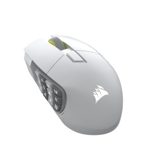 Mouse Gaming Corsair Scimitar Elite Wireless SE, 16 butoane, wireless, alb