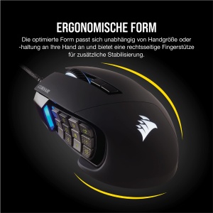 Mouse Gaming Corsair Scimitar RGB Elite, 17 butoane programabile, Negru - Img 7
