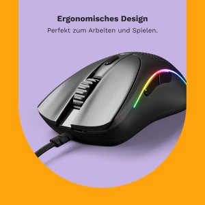 Mouse gaming Glorious Model D2 Black 58g senzor optic 26K DPI - Img 3