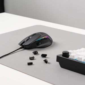 Mouse Gaming Glorious Model I 2 Wired 9 Butoane Programabile Ultrausor 66g Negru - Img 2