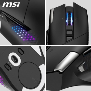 Mouse Gaming MSI Versa PRO Wireless, 26000 DPI, 80 ore autonomie, design ergonomic - Img 6