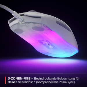 Mouse gaming SteelSeries Rival 3 Gen 2 8500 DPI RGB Alb - Img 7