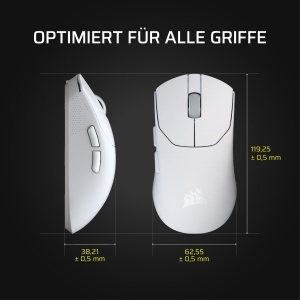 Mouse Gaming Wireless Corsair Sabre v2 PRO, 36g, Negru, 33000 DPI - Img 10