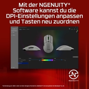 Mouse gaming wireless HyperX Pulsefire Haste 2 Pro 4K 26000 DPI gri 61 g - Img 12