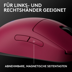 Mouse gaming wireless Logitech G PRO 2 LIGHTSPEED senzor HERO 2 USB-C roz - Img 2
