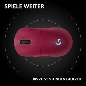 Mouse gaming wireless Logitech G PRO 2 LIGHTSPEED senzor HERO 2 USB-C roz - Img 12