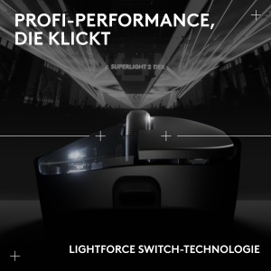 Mouse gaming wireless Logitech G PRO X SUPERLIGHT 2 DEX, 44K DPI, USB-C, negru - Img 7
