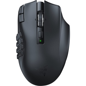 Mouse gaming wireless Razer Naga V2 HyperSpeed 19 butoane programabile senzor optic 30K negru