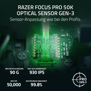 Mouse gaming wireless Razer Viper V4 Pro, ultrausor 49g, senzor Focus Pro 50K, negru - Img 6