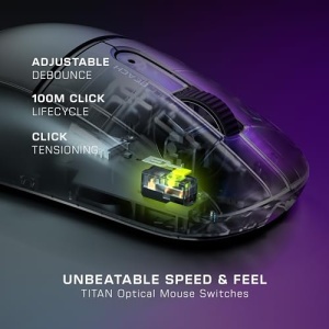 Mouse gaming wireless Turtle Beach Burst II Air, ultralight 47g, 26K DPI, Bluetooth, negru - Img 2