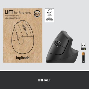 Mouse vertical ergonomic Logitech Lift pentru afaceri, 4000 DPI, wireless - Img 11