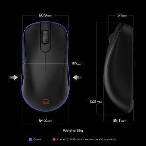 Mouse wireless gaming BenQ Zowie S2-DW 4K eSports 65g Plug-and-Play - Img 2