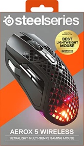 Mouse wireless gaming SteelSeries Aerox 5 RGB ultralight 9 butoane Bluetooth24 GHz - Img 15