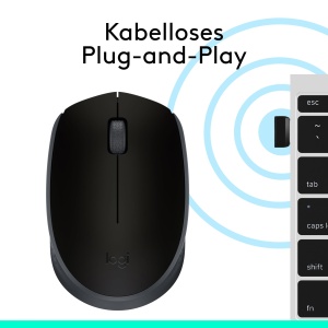 Mouse wireless Logitech M170 24 GHz Nano USB 12 luni autonomie Negru - Img 8