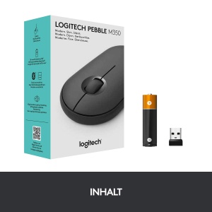 Mouse wireless Logitech M350 Pebble Graphite Bluetooth si USB autonomie 18 luni - Img 9