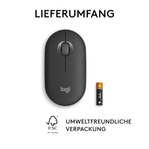 Mouse wireless Logitech Pebble 2 M350s Bluetooth design slim silentios Grafit - Img 10