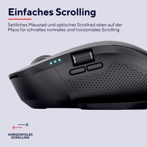 Mouse wireless Trust Ozaa, Bluetooth si 2.4GHz, reciclabil, negru - Img 7