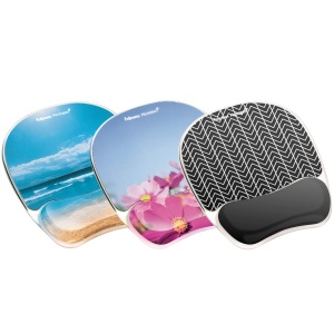 Mousepad Fellowes Photo Gel cu suport pentru incheietura protectie Microban albastru - Img 4