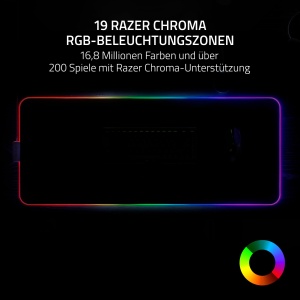 Mousepad gaming hibrid Razer Strider Chroma, 19 zone RGB, XL, negru - Img 4