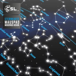 Mousepad XXL CSL 900x400 mm - Design Sternzeichen, Guma Antiderapanta, Material Textil - Img 2