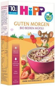 Muesli Bio cu Fructe de Padure HiPP 8 x 200g, fara zahar adaugat, cu cereale integrale - Img 4