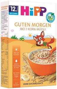 Muesli Bio HiPP 7-Cereale, 8 x 200g, fara zahar adaugat, ideal pentru copii - Img 4