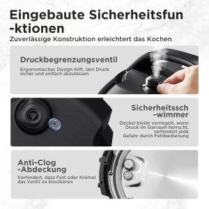 Multicooker Midea 6L, 9-in-1, 14 functii, negru - Img 7