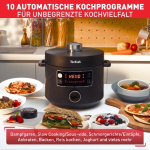 Multicooker Tefal Turbo Cuisine CY7548, 4.8L, 10 programe, functie incalzire, negru - Img 5