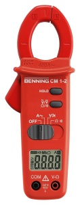 Multimetru digital Benning CM 1-2, masurare curent AC 0.1 A - 400 A, rezistenta 0.1 Ohm - 20 MOhm, rosunegru