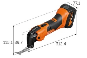 Multitool electric Fein AMM 500 Plus Top AS, 18V, sistem anti-vibratii, accesorii incluse - Img 9