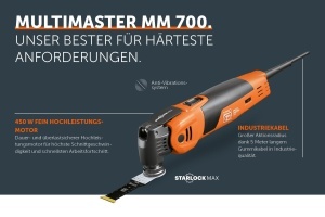 Multitool Fein Multimaster MM 700 Max Top, 450W, 60 accesorii, StarlockMax - Img 5