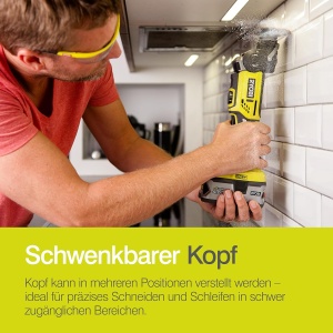 Multitool RYOBI 18V ONE R18MT-0 cu 6 viteze, accesoriu pentru renovare - Img 6